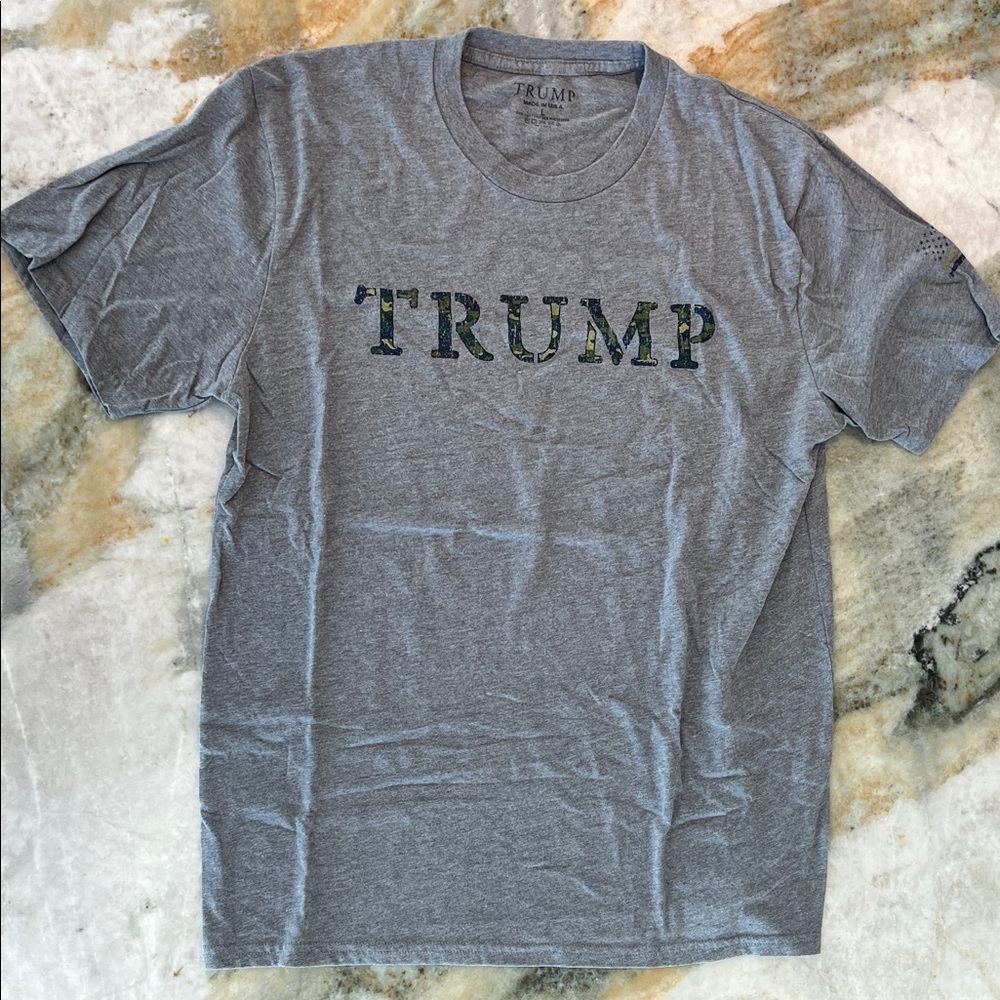 Gray & Camo TRUMP Men's T-Shirt